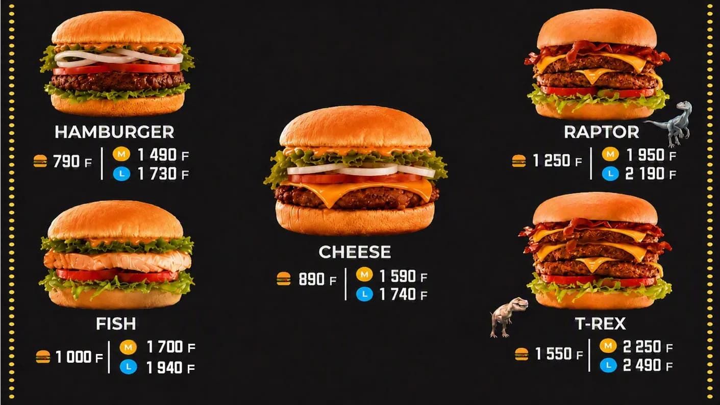 Menu Burger #1